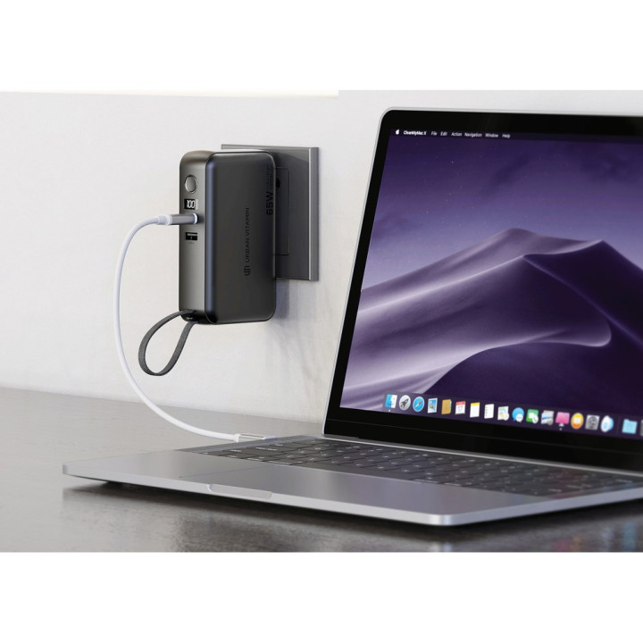 Ładowarka 2 w 1 power bank do laptopa 10000 mAh 65W Eureka
