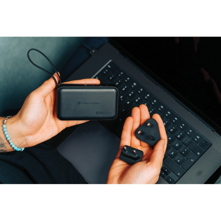 Ładowarka 2 w 1 power bank do laptopa 10000 mAh 65W Eureka