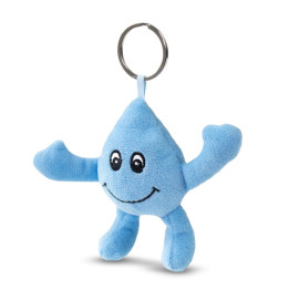 Pluszowa kropla wody brelok | Droppero
