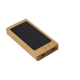Bambusowy power bank 8000 mAh ładowarka słoneczna